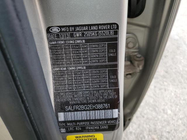 Photo 9 VIN: SALFR2BG2EH388761 - LAND ROVER LR2 HSE 