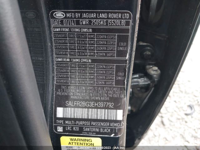 Photo 8 VIN: SALFR2BG3EH397792 - LAND ROVER LR2 