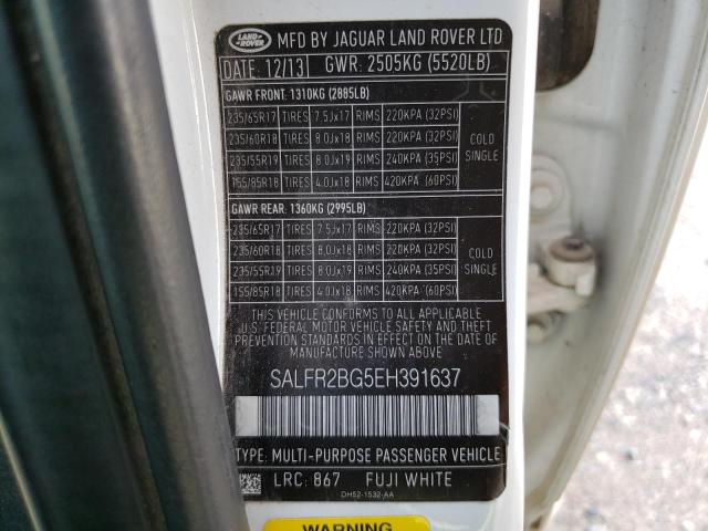 Photo 12 VIN: SALFR2BG5EH391637 - LAND ROVER LR2 HSE 