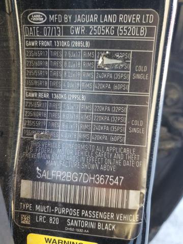 Photo 11 VIN: SALFR2BG7DH367547 - LAND ROVER LR2 