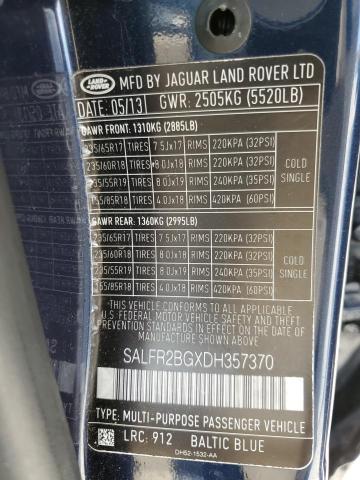 Photo 9 VIN: SALFR2BGXDH357370 - LAND ROVER LR2 HSE 