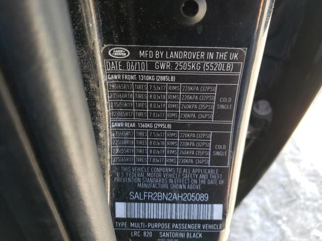 Photo 9 VIN: SALFR2BN2AH205089 - LAND ROVER LR2 HSE 