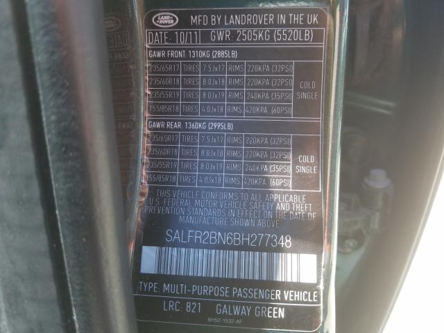 Photo 9 VIN: SALFR2BN6BH277348 - LAND ROVER LR2 