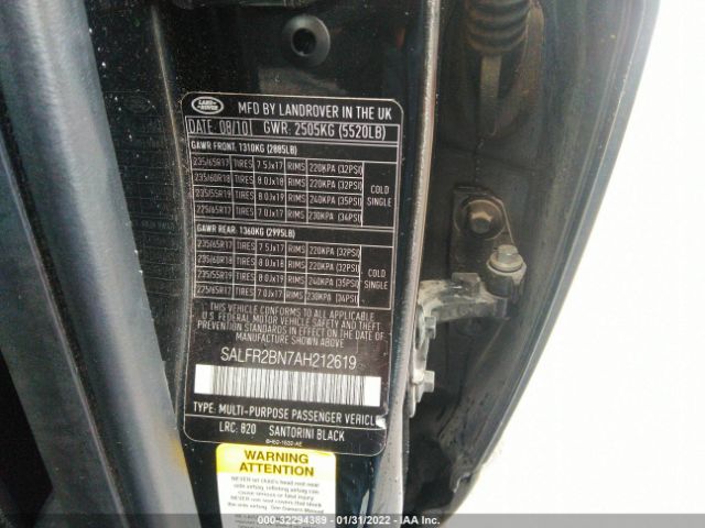 Photo 8 VIN: SALFR2BN7AH212619 - LAND ROVER LR2 