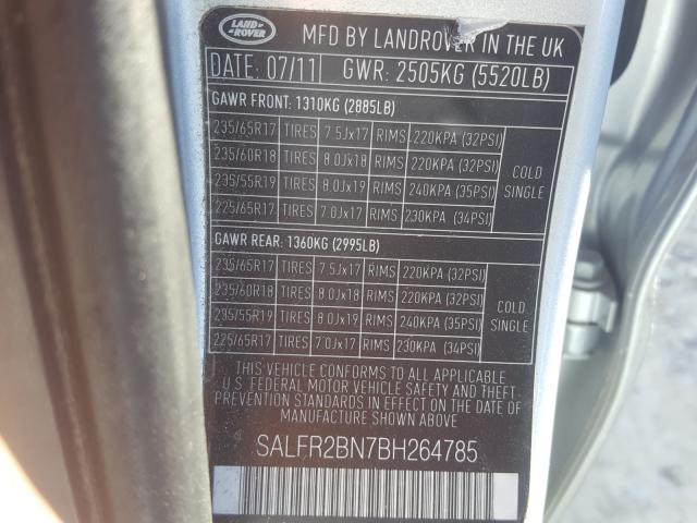 Photo 9 VIN: SALFR2BN7BH264785 - LAND ROVER LR2 HSE 