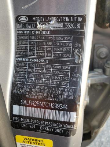 Photo 12 VIN: SALFR2BN7CH299344 - LAND ROVER LR2 HSE 