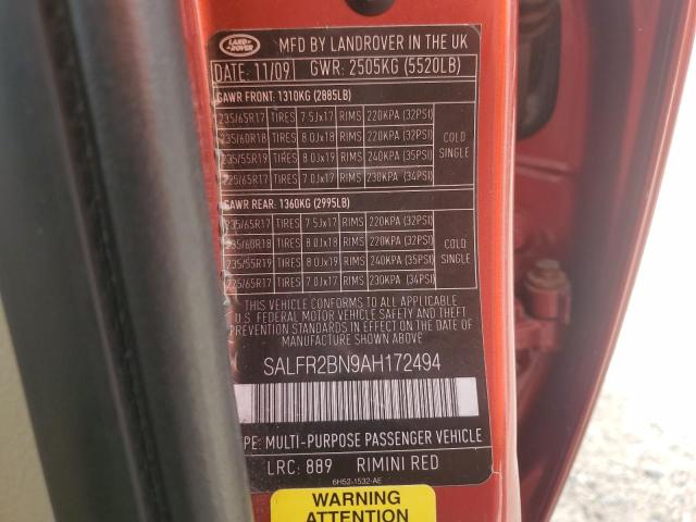 Photo 12 VIN: SALFR2BN9AH172494 - LAND ROVER LR2 HSE 