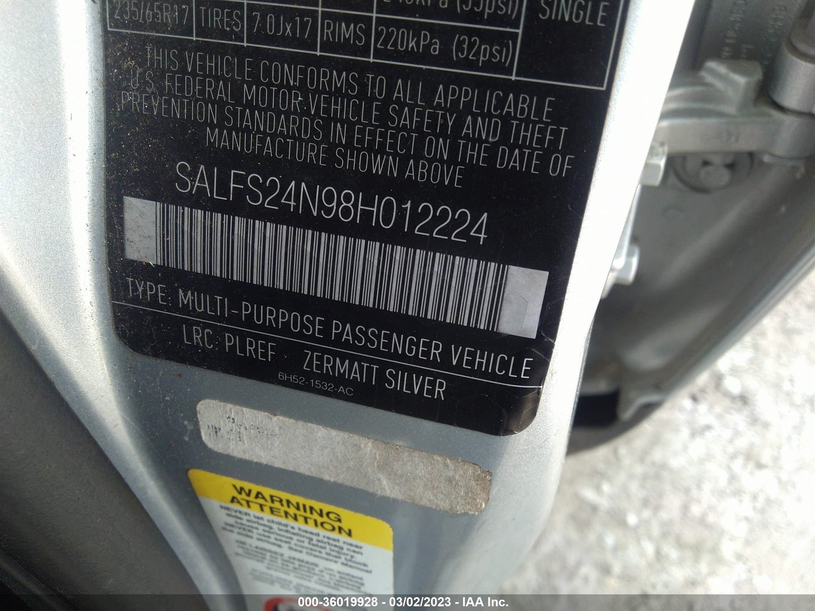 Photo 8 VIN: SALFS24N98H012224 - LAND ROVER LR2 