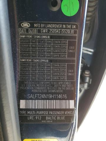 Photo 12 VIN: SALFT24N19H114616 - LAND ROVER LR2 HSE TE 