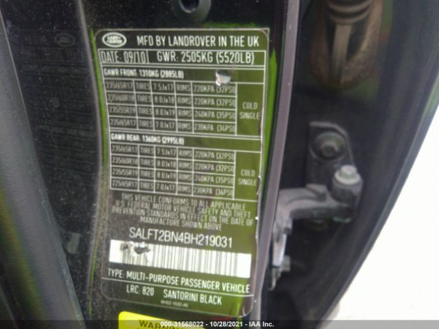 Photo 8 VIN: SALFT2BN4BH219031 - LAND ROVER LR2 