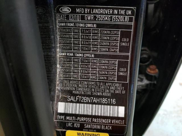 Photo 11 VIN: SALFT2BN7AH185116 - LAND ROVER LR2 HSE TE 