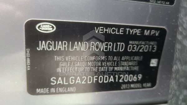 Photo 2 VIN: SALGA2DF0DA120069 - RANGE ROVER HSE 