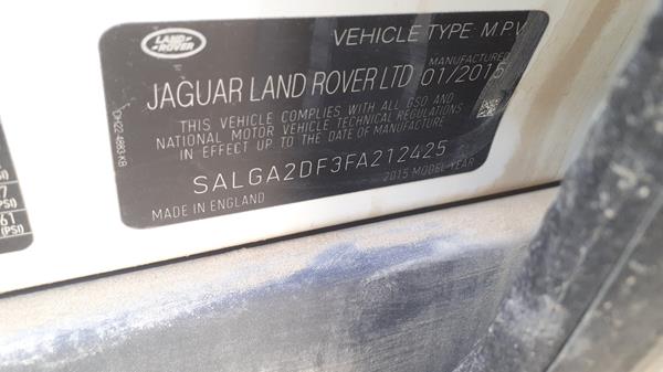 Photo 2 VIN: SALGA2DF3FA212425 - RANGE ROVER VOGUE 