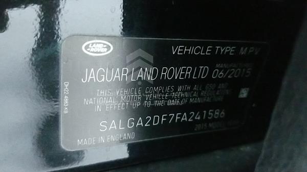 Photo 2 VIN: SALGA2DF7FA241586 - RANGE ROVER HSE 