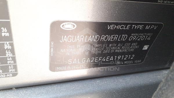 Photo 2 VIN: SALGA2EF4EA191212 - RANGE ROVER VOGUE SE 