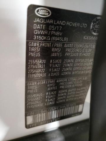 Photo 12 VIN: SALGS2FE3HA351975 - LAND ROVER RANGE ROVE 