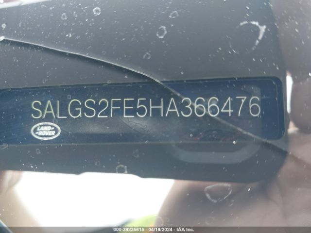 Photo 8 VIN: SALGS2FE5HA366476 - LAND ROVER RANGE ROVER 