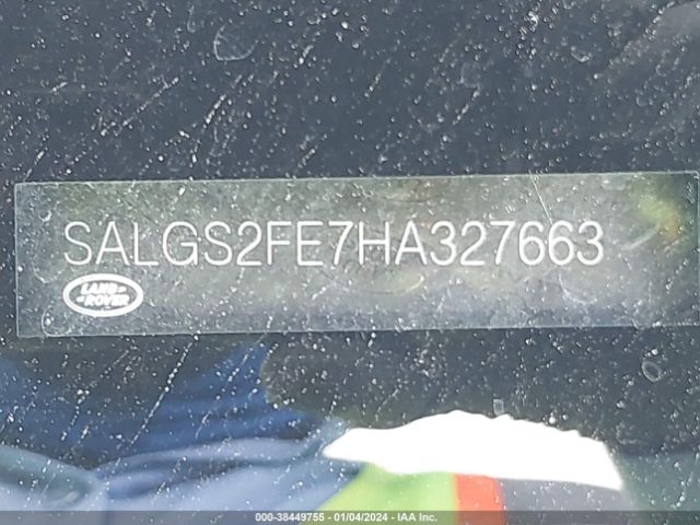 Photo 8 VIN: SALGS2FE7HA327663 - LAND ROVER RANGE ROVE 