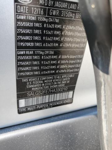 Photo 12 VIN: SALGS2FE7HA330210 - LAND ROVER RANGE ROVE 