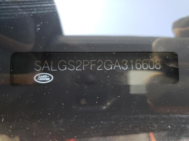 Photo 9 VIN: SALGS2PF2GA316608 - LAND ROVER RANGE ROVE 