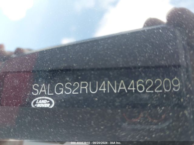 Photo 8 VIN: SALGS2RU4NA462209 - LAND ROVER RANGE ROVER 