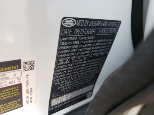 Photo 9 VIN: SALGS2RU6LA575656 - LAND ROVER RANGE ROVE 