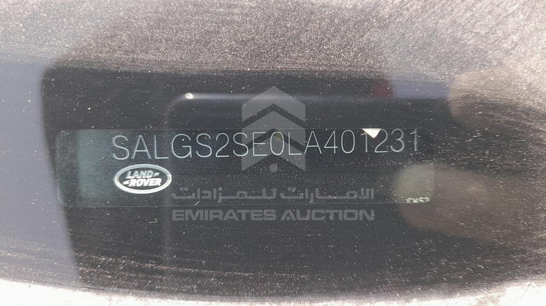 Photo 3 VIN: SALGS2SE0LA401231 - RANGE ROVER 