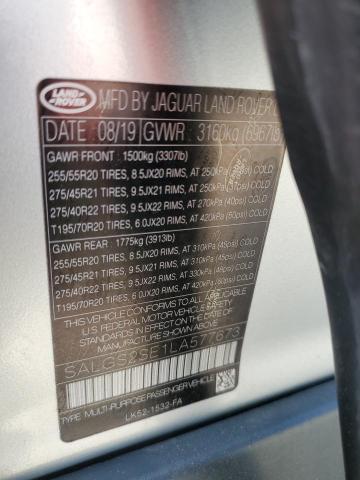 Photo 11 VIN: SALGS2SE1LA577673 - LAND ROVER RANGE ROVE 