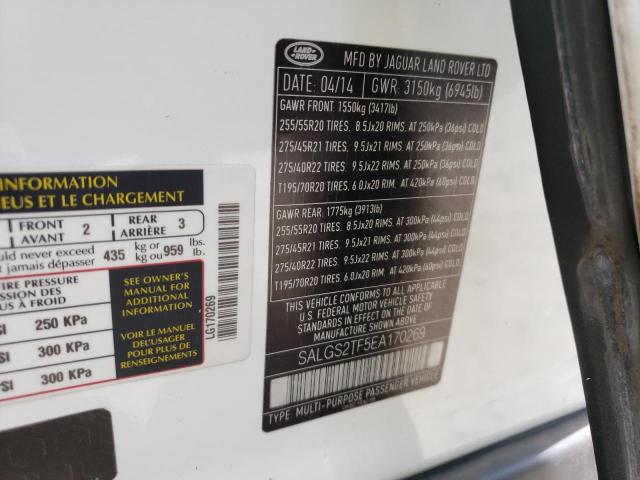 Photo 13 VIN: SALGS2TF5EA170269 - LAND ROVER RANGE ROVE 