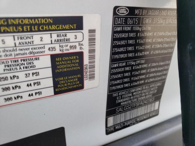 Photo 11 VIN: SALGS2TF5FA242363 - LAND-ROVER RANGEROVER 