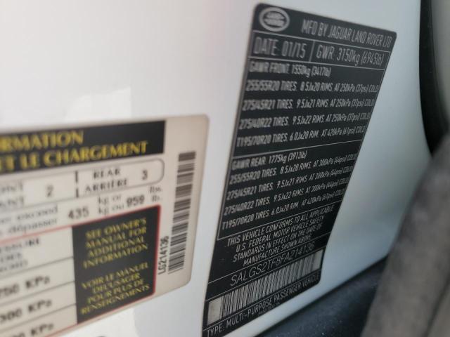 Photo 11 VIN: SALGS2TF8FA214136 - LAND-ROVER RANGEROVER 