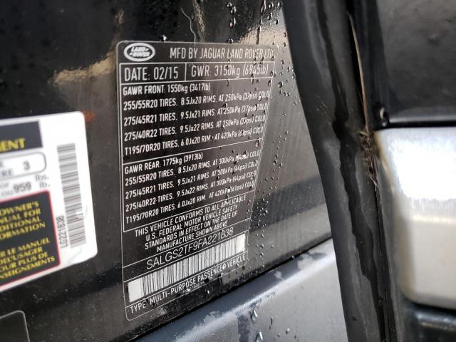 Photo 13 VIN: SALGS2TF9FA221838 - LAND ROVER RANGE ROVE 