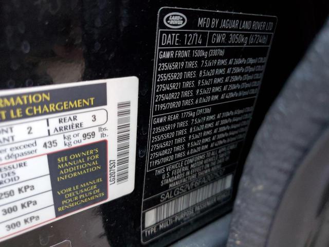 Photo 9 VIN: SALGS2VF6FA207537 - LAND ROVER RANGE ROVE 