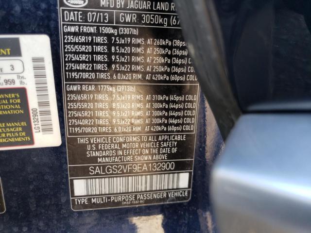 Photo 11 VIN: SALGS2VF9EA132900 - LAND ROVER RANGEROVER 