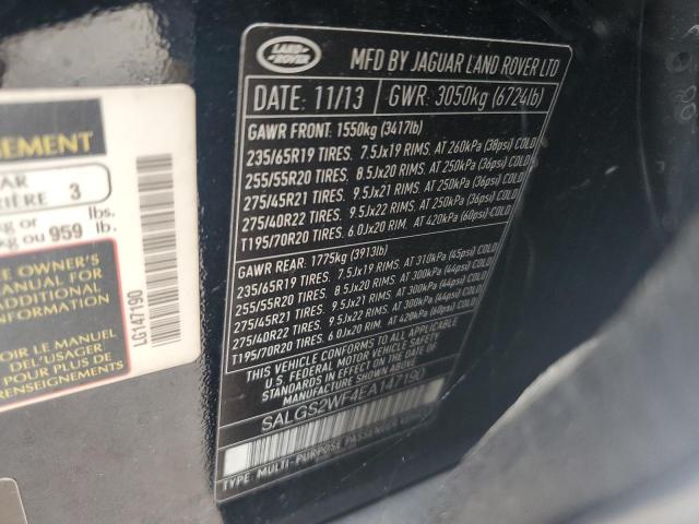 Photo 12 VIN: SALGS2WF4EA147190 - LAND ROVER RANGE ROVE 