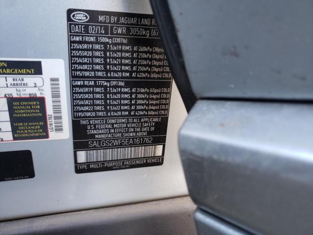 Photo 9 VIN: SALGS2WF5EA161762 - LAND ROVER RANGE ROVE 