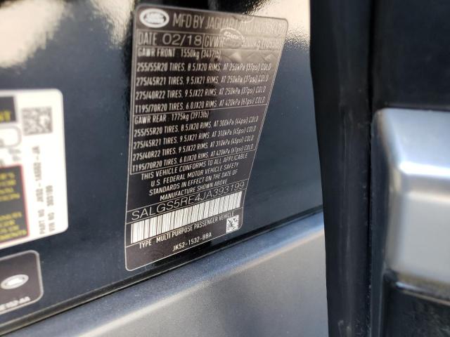 Photo 11 VIN: SALGS5RE4JA393199 - LAND ROVER RANGE ROVE 