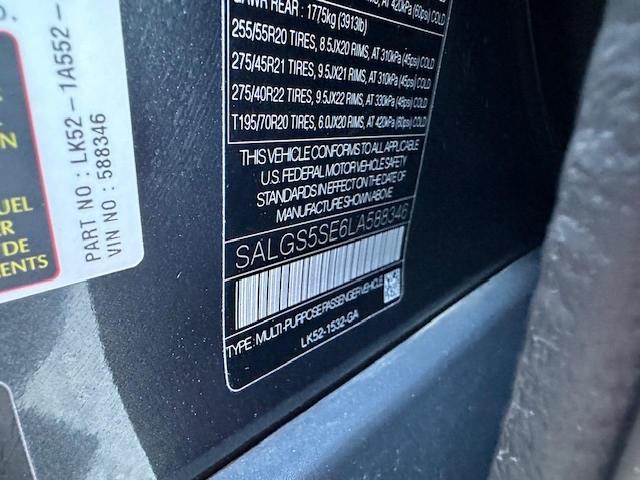 Photo 14 VIN: SALGS5SE6LA588346 - LAND ROVER RANGE ROVE 