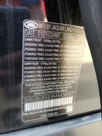 Photo 12 VIN: SALGU5SE9MA436007 - LAND ROVER RANGE ROVE 