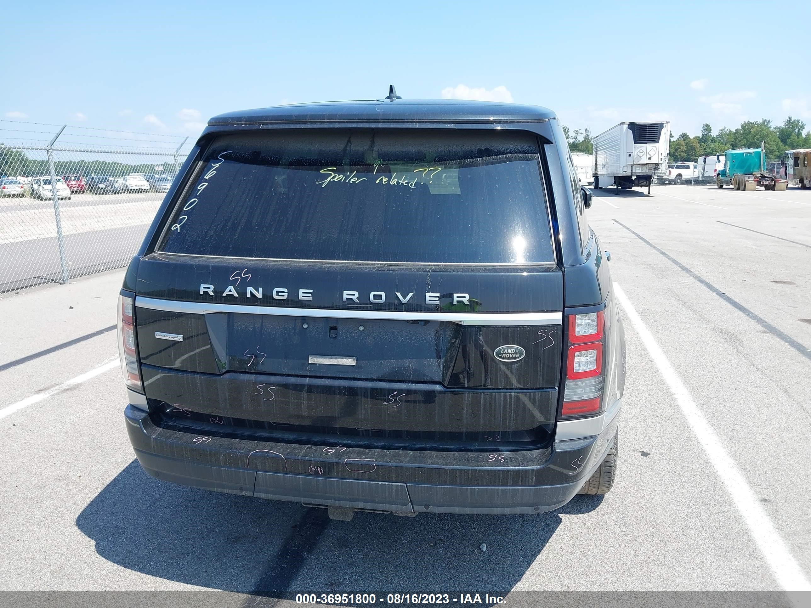 Photo 15 VIN: SALGV3EF3GA284395 - LAND ROVER RANGE ROVER 