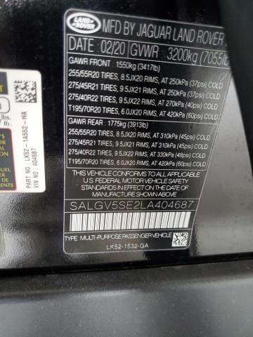 Photo 13 VIN: SALGV5SE2LA404687 - LAND ROVER RANGE ROVE 