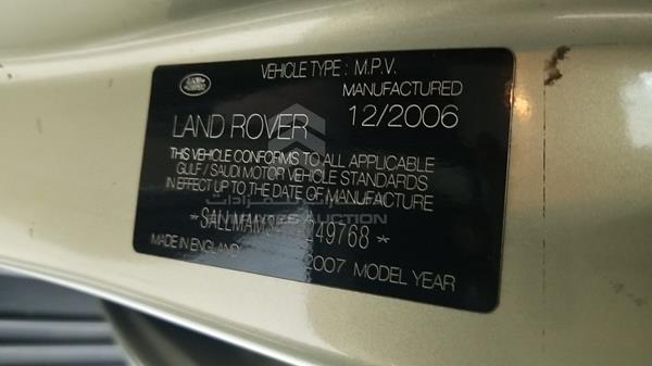 Photo 2 VIN: SALLMAM347A249768 - RANGE ROVER VOGUE 