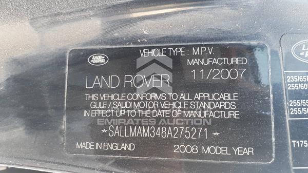 Photo 1 VIN: SALLMAM348A275271 - RANGE ROVER SUPERCHARGED 