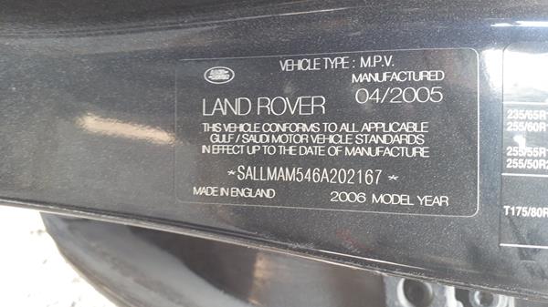 Photo 1 VIN: SALLMAM546A202167 - RANGE ROVER HSE 