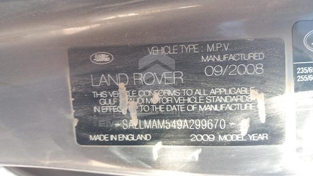 Photo 3 VIN: SALLMAM549A299670 - RANGE ROVER 