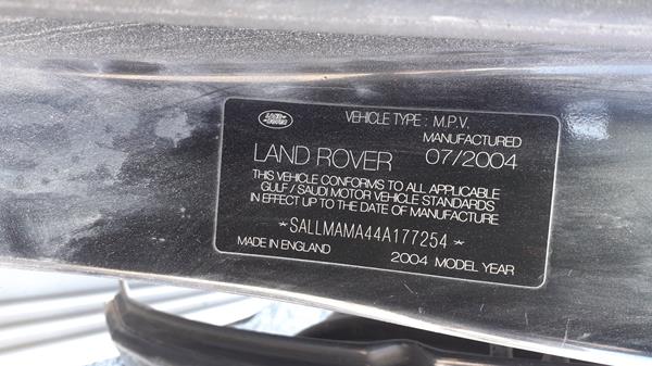 Photo 1 VIN: SALLMAMA44A177254 - LAND ROVER RANGE ROVER 