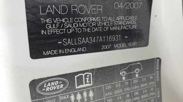 Photo 1 VIN: SALLSAA347A116931 - RANGE ROVER SPORT 