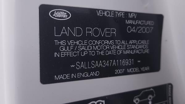 Photo 2 VIN: SALLSAA347A116931 - RANGE ROVER SPORT 