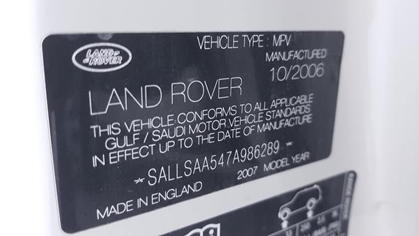 Photo 2 VIN: SALLSAA547A986289 - RANGE ROVER SPORT 