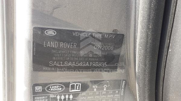 Photo 2 VIN: SALLSAA549A198835 - RANGE ROVER SPORT 